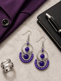 Sleek Violet Earrings