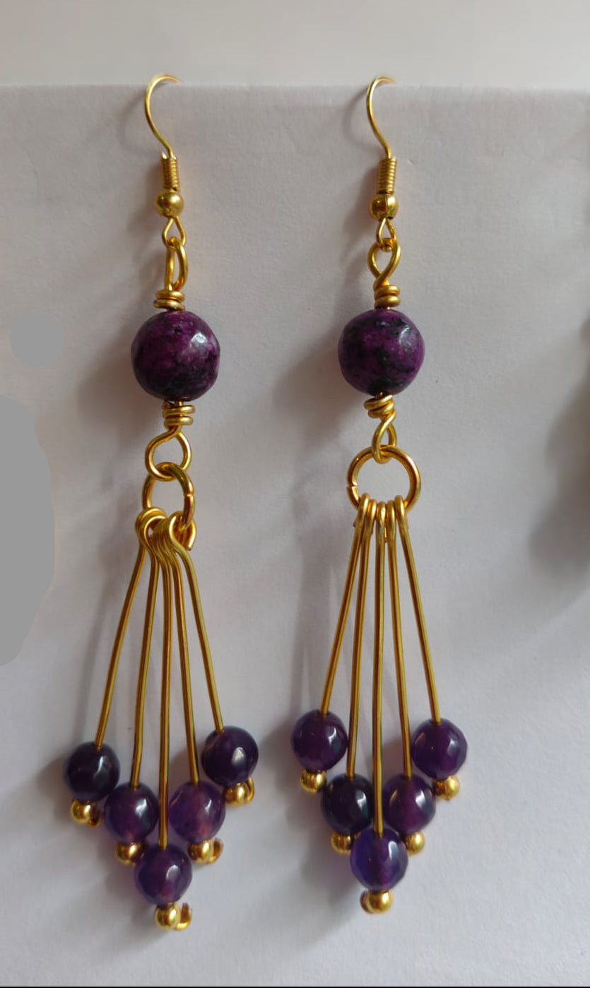Magnetic Plum Earrings
