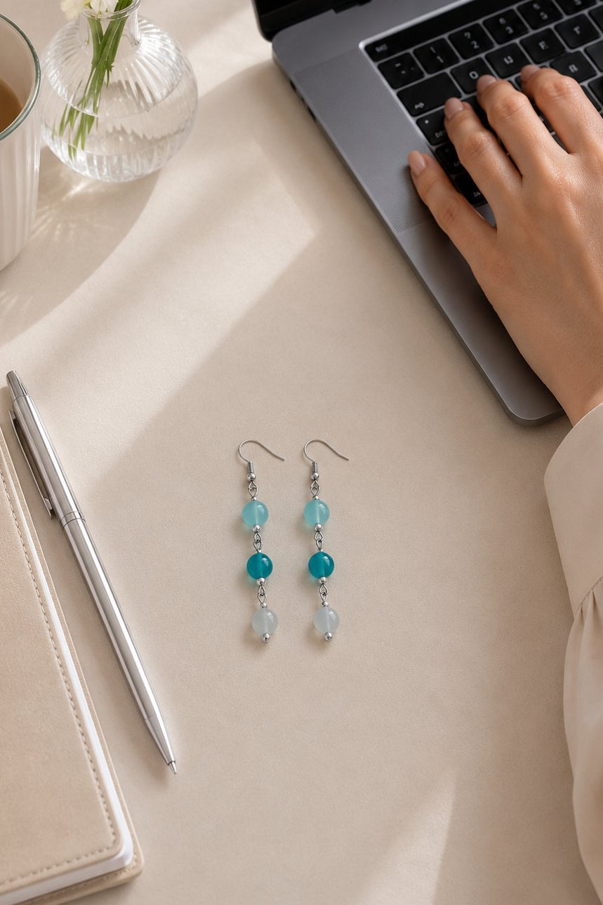 Porcelain Lagoon Earrings