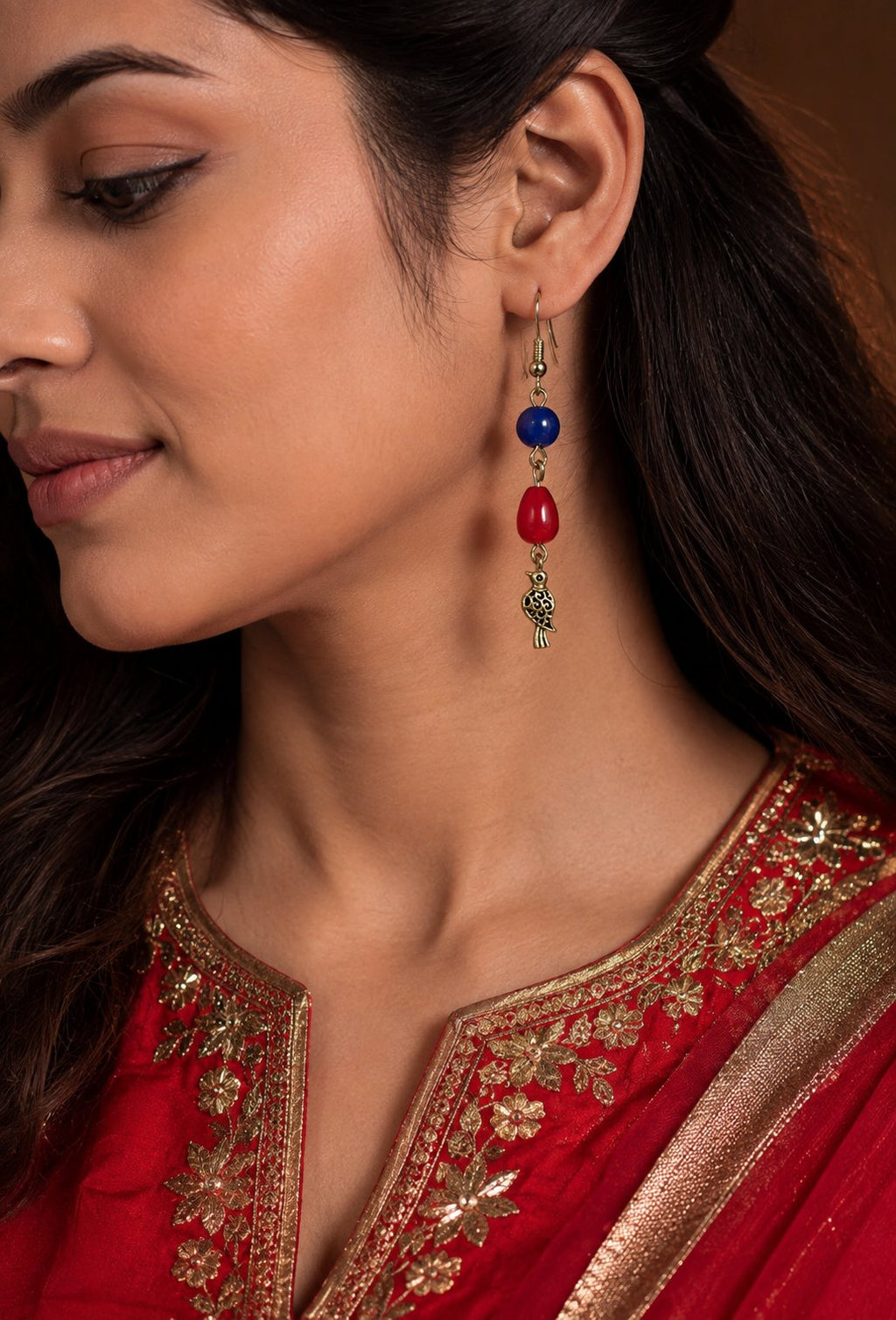 Silk-touch Bird Earrings