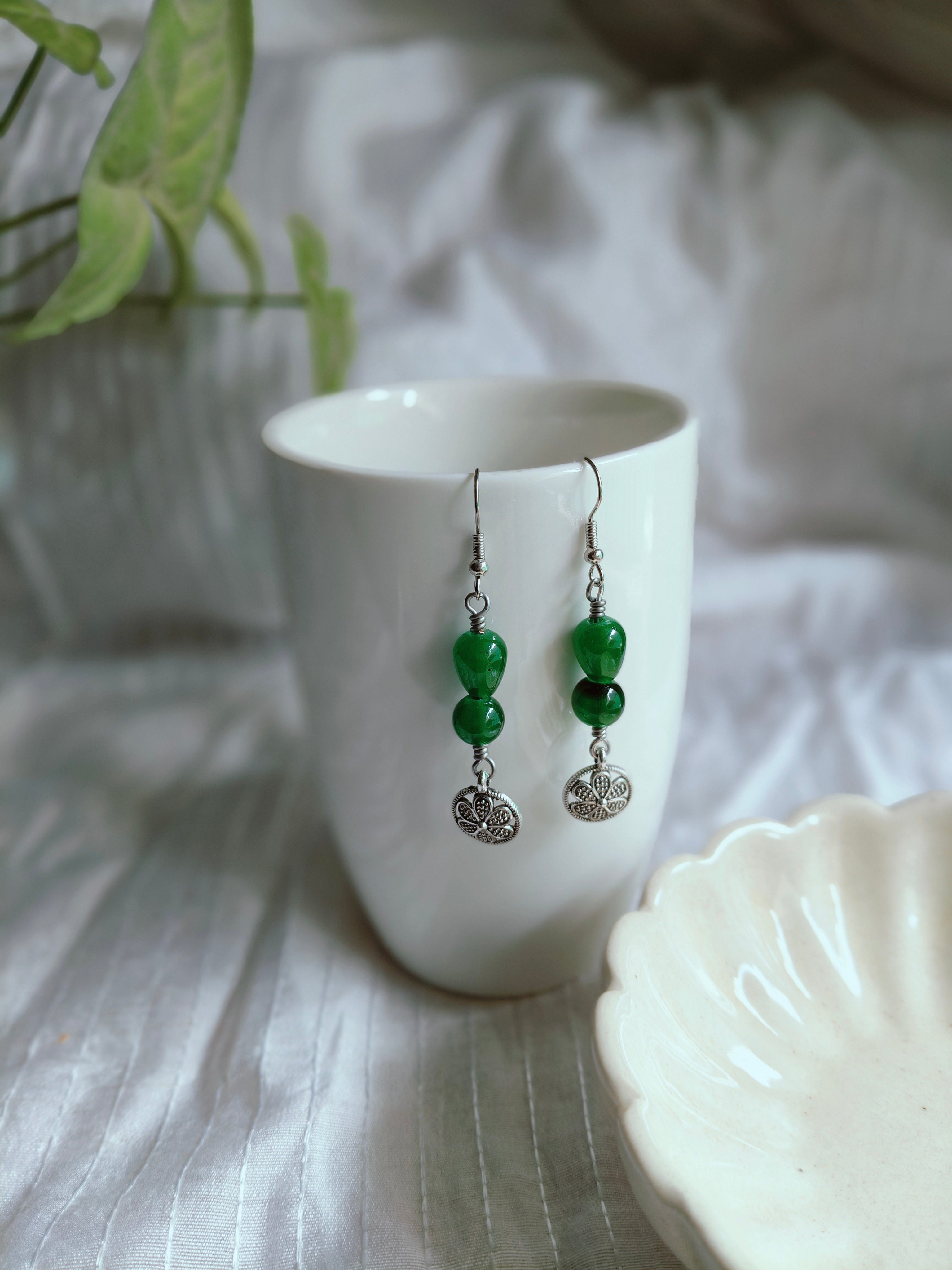 Bold Green Earrings
