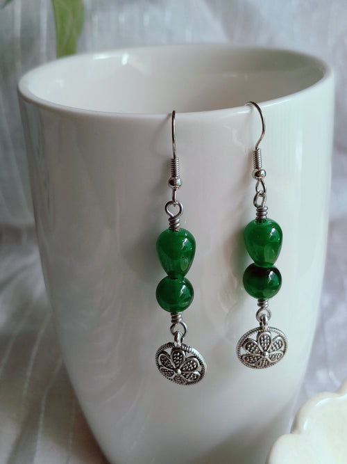 Bold Green Earrings