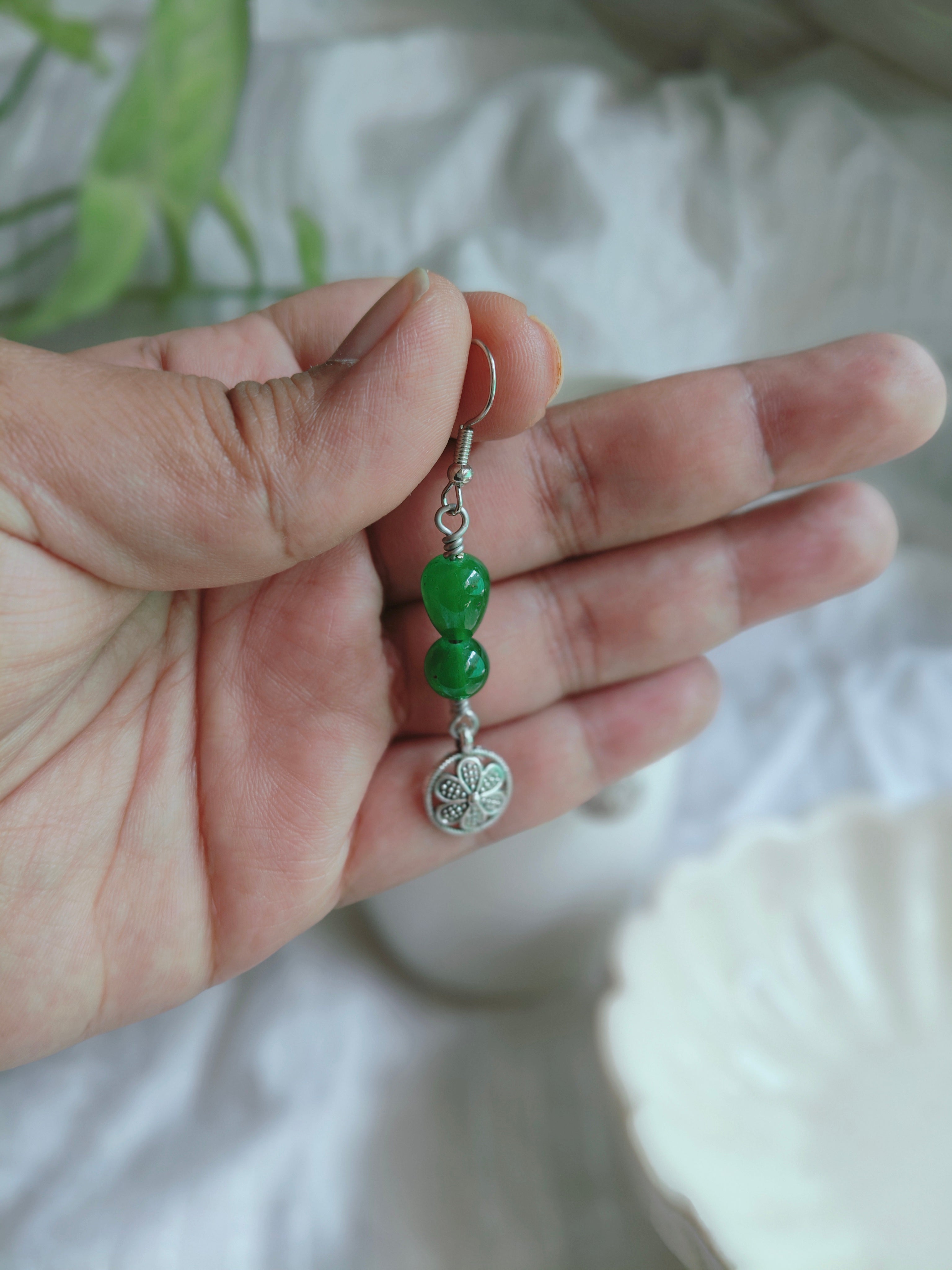 Bold Green Earrings