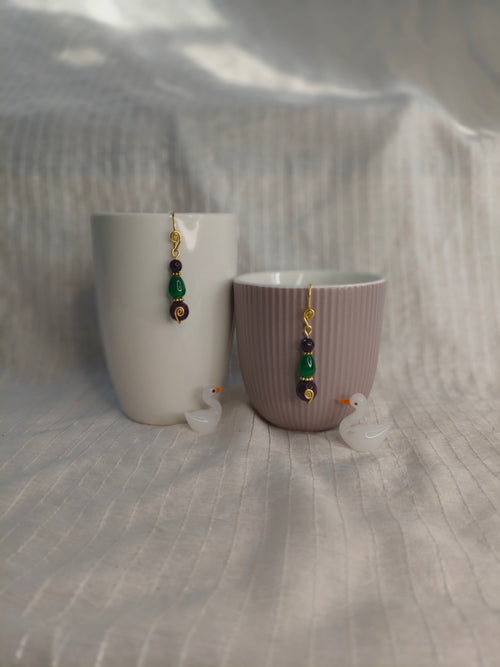 Ethnic Purple Silkmate Earrings