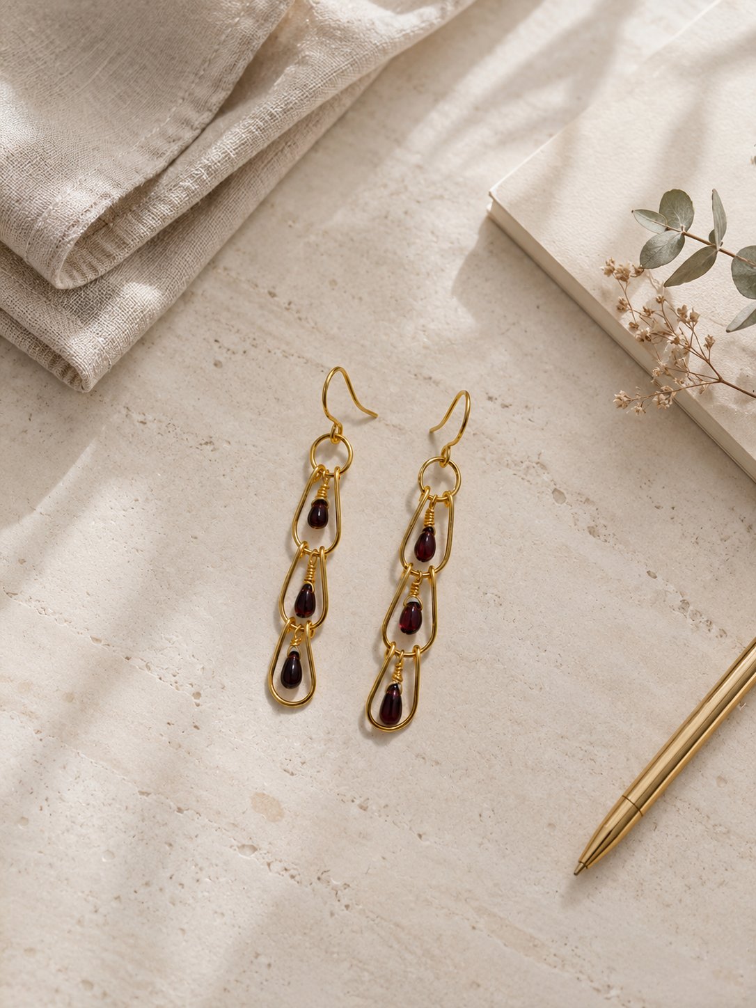 Tranquil Mahogany Earrings