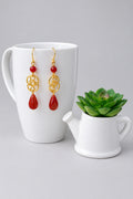 Bold Red Earrings