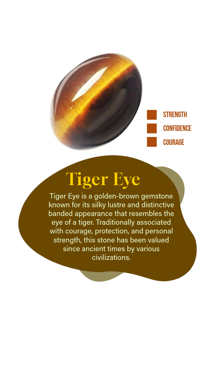 Tiger-Eye Ethnic Minimal Earrings