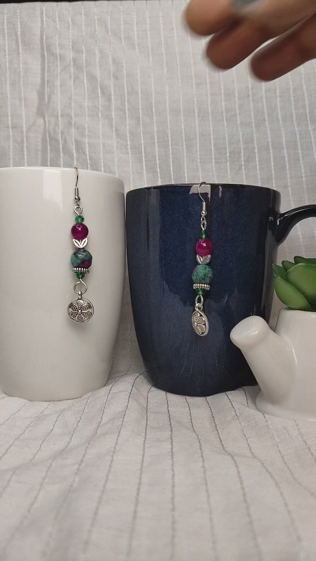 Rani Green Earrings
