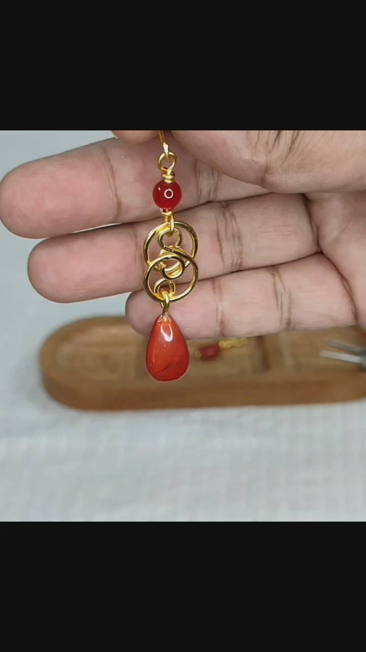 Bold Red Earrings