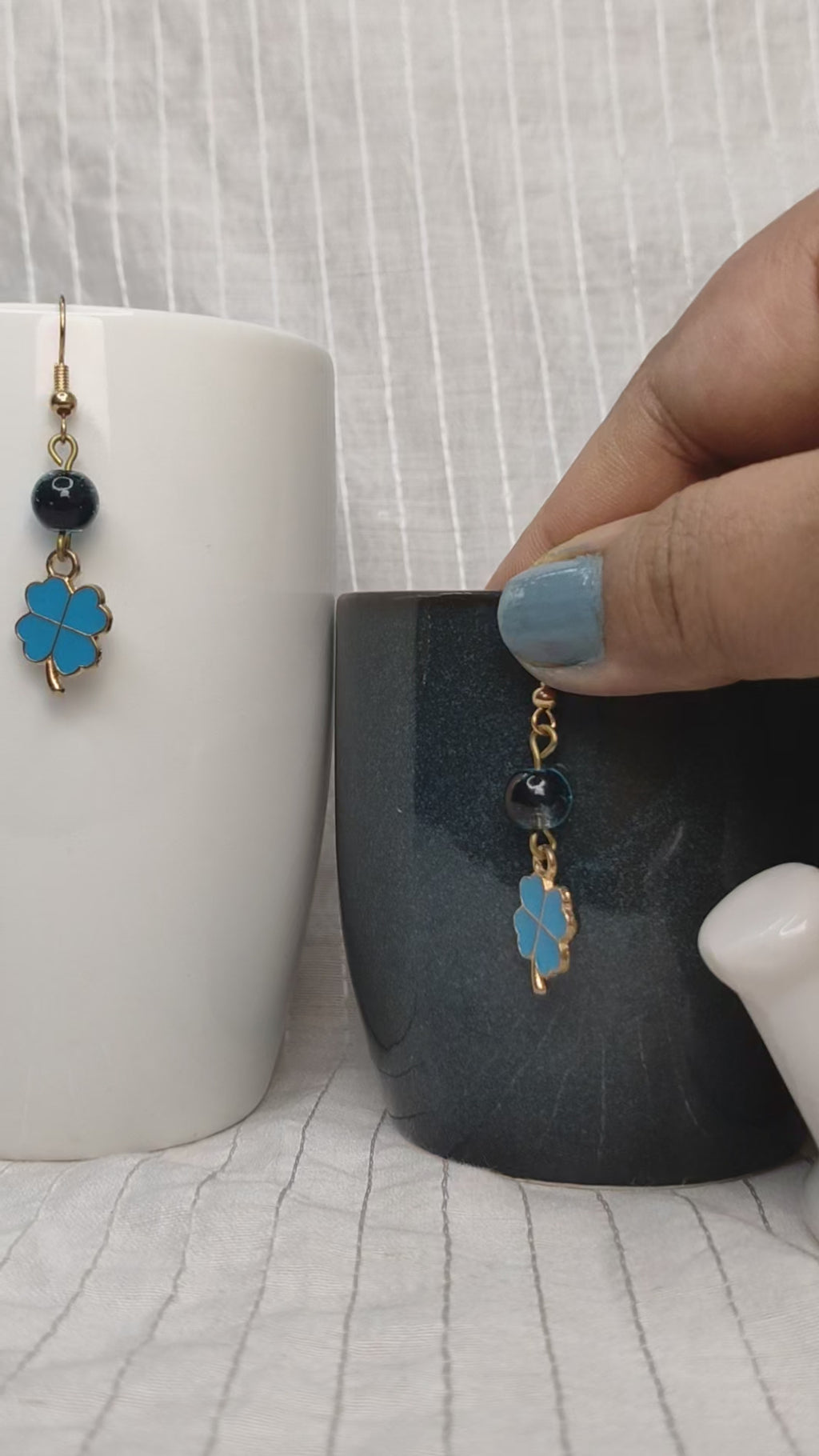 Twinkling Aqua Earrings