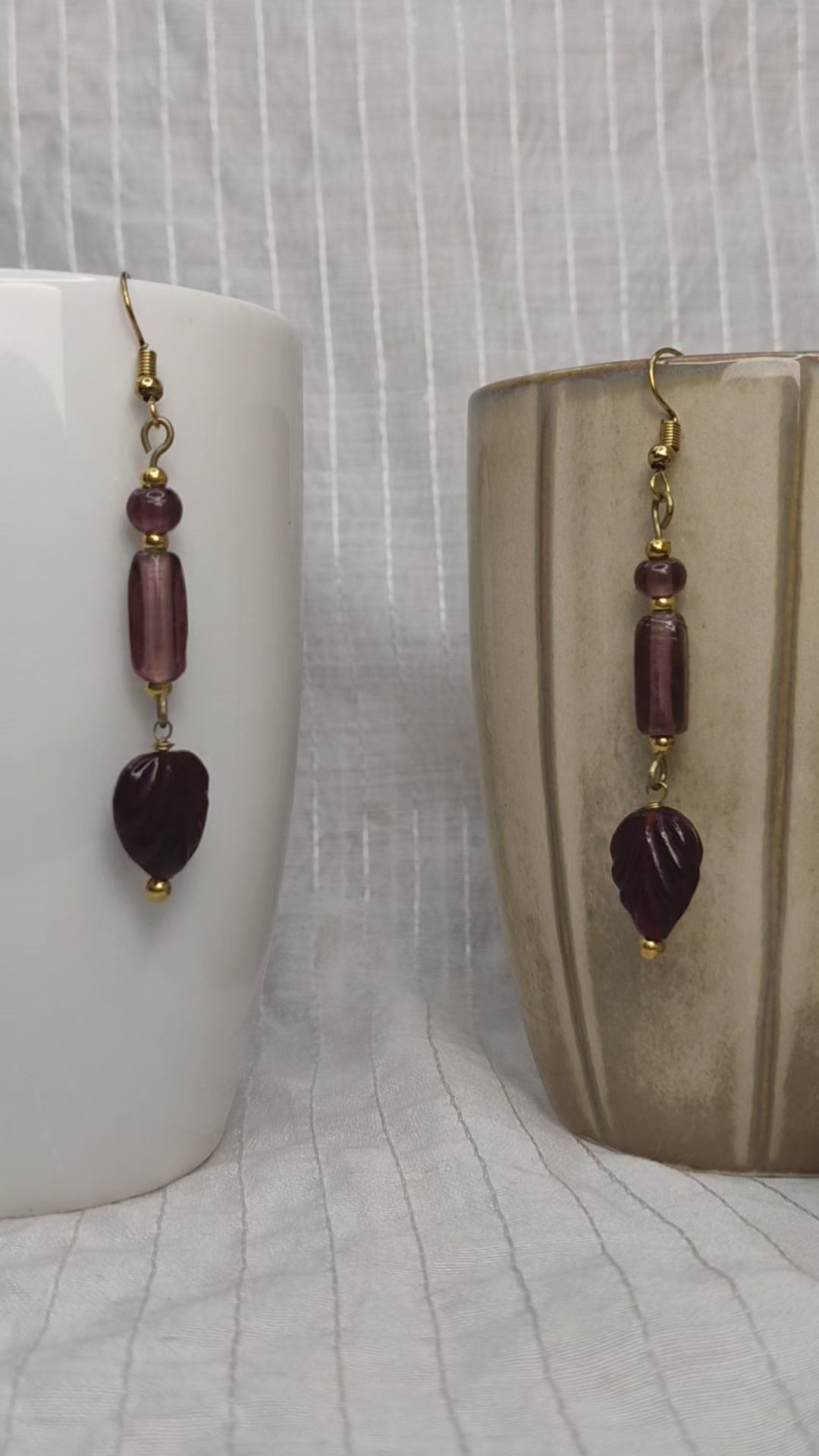 Woodland Merlot Earrings