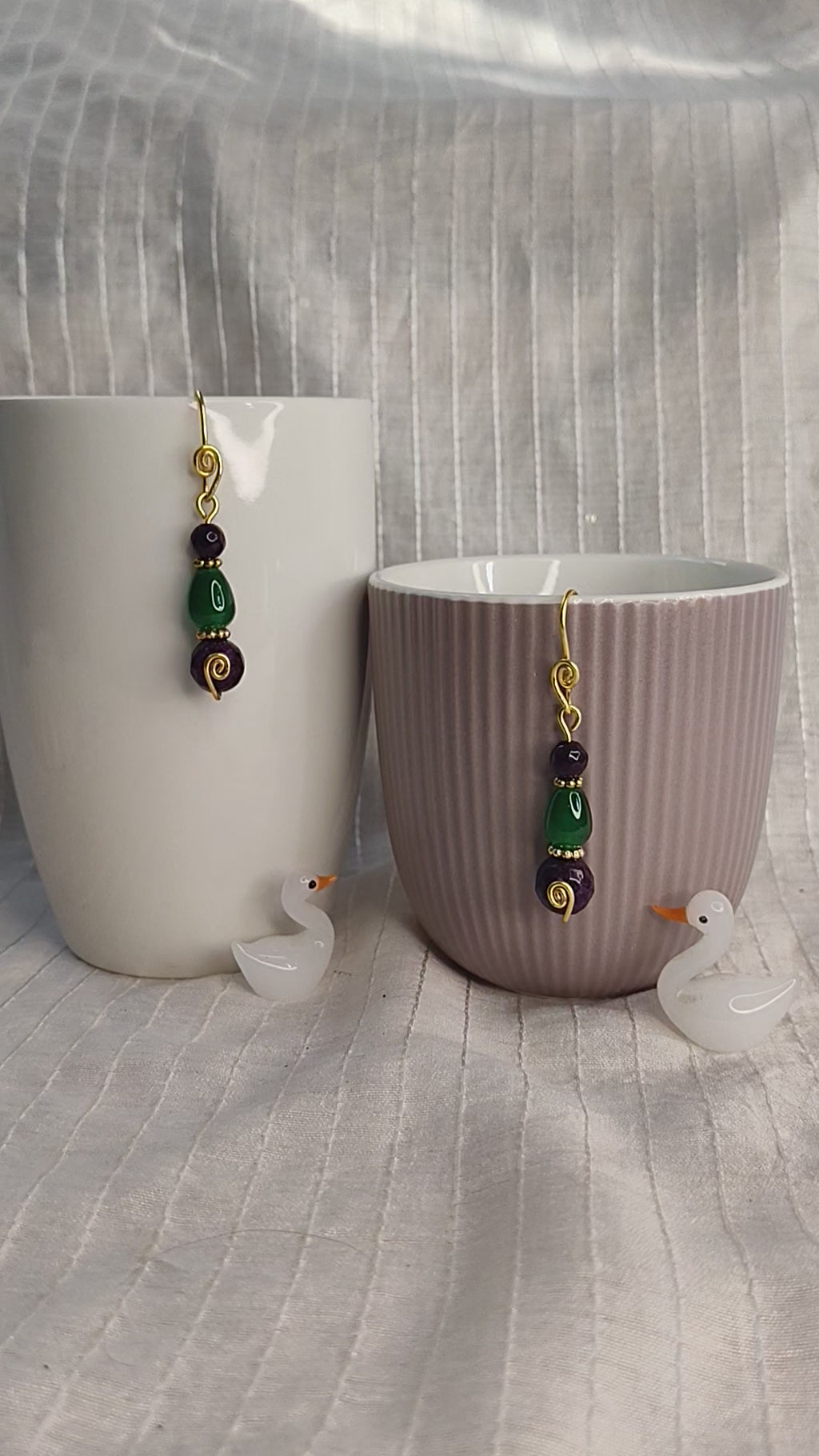 Ethnic Purple Silkmate Earrings