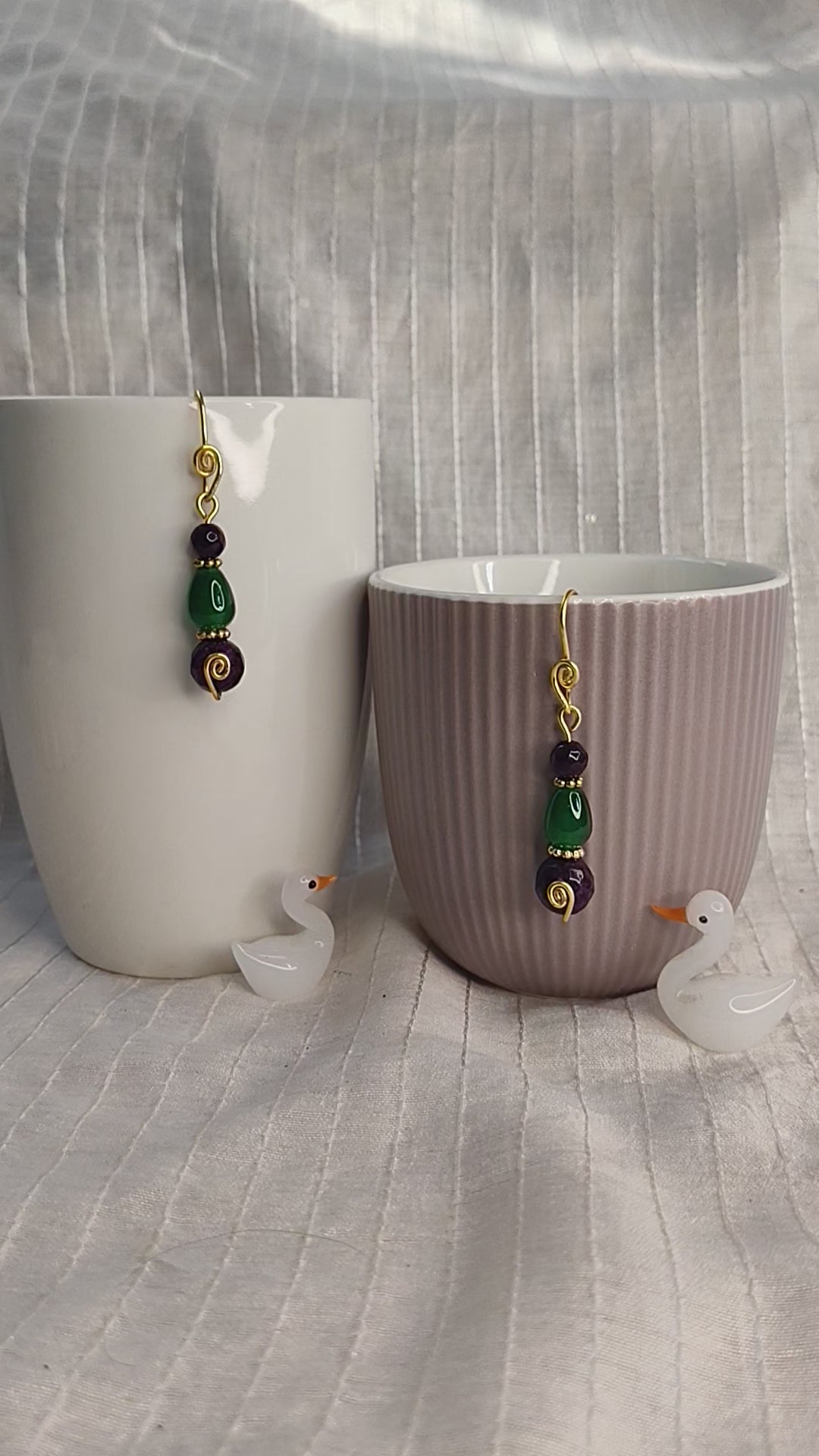 Ethnic Purple Silkmate Earrings