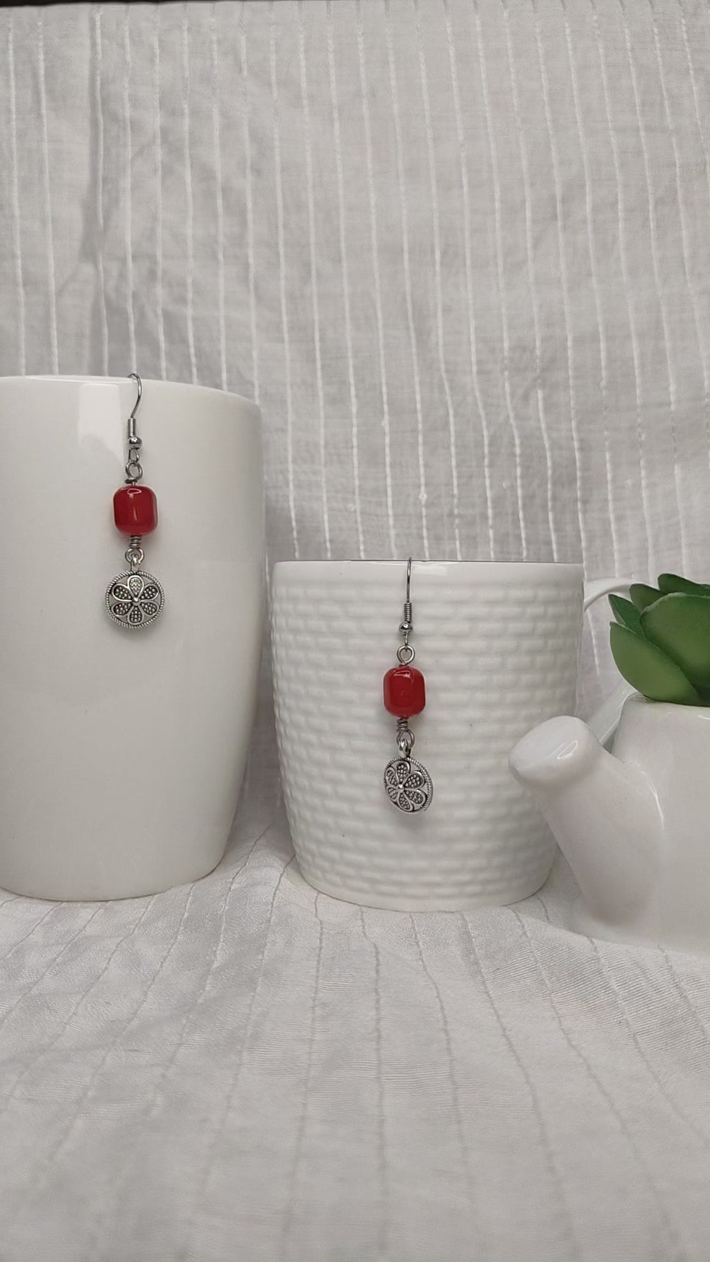 Chic Scarlet Earrings