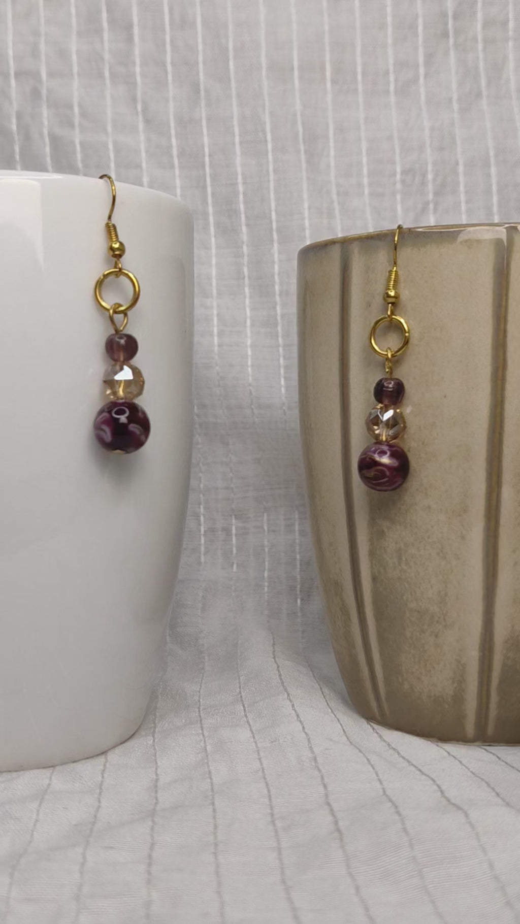 Elegant Garnet Earrings