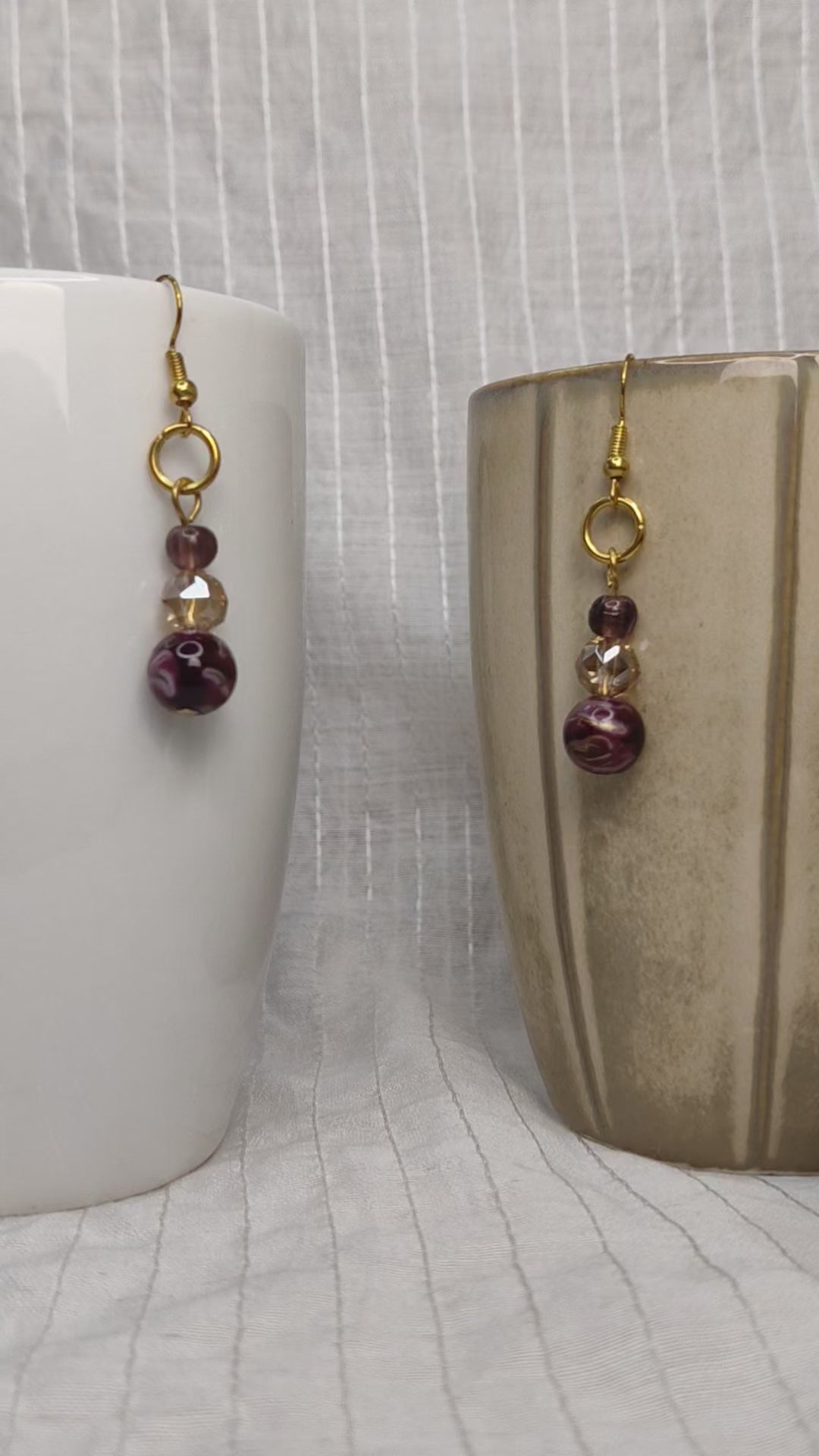 Elegant Garnet Earrings