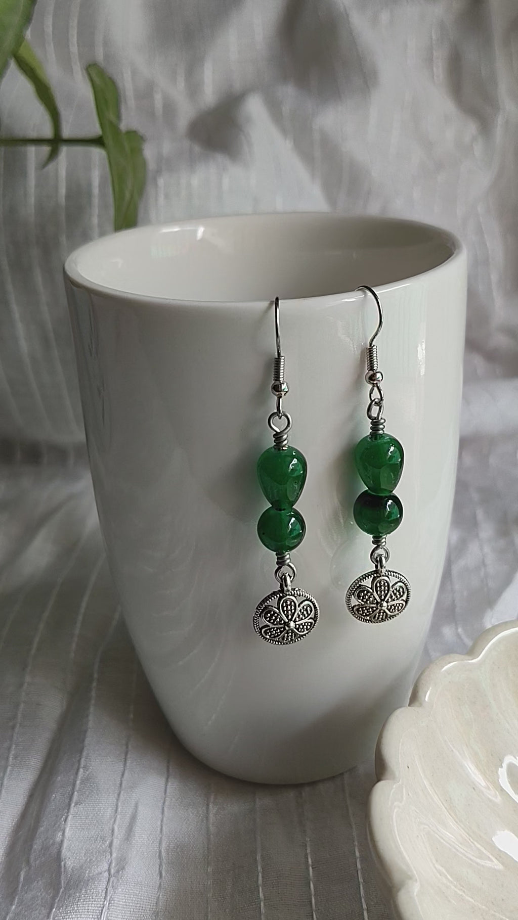 Bold Green Earrings