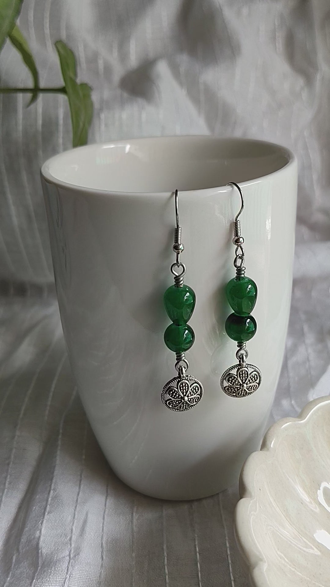 Bold Green Earrings