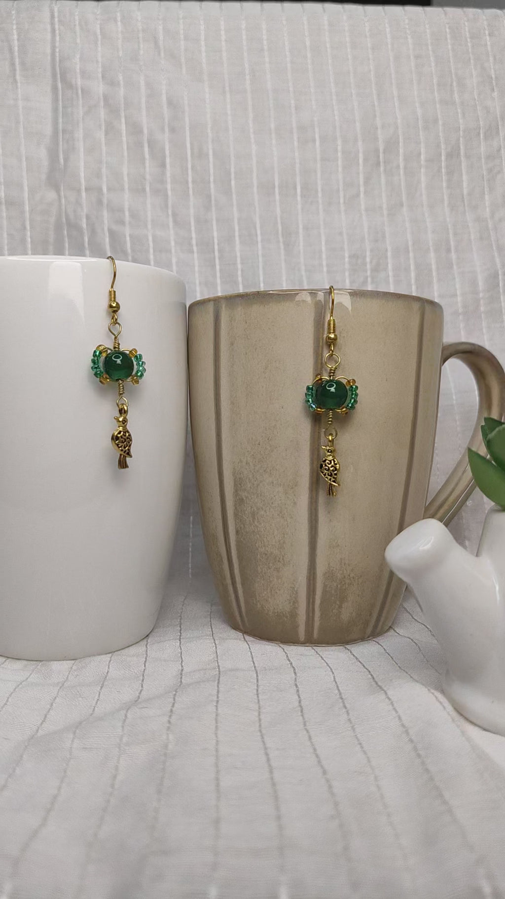 Whimsical Emerald Earrings