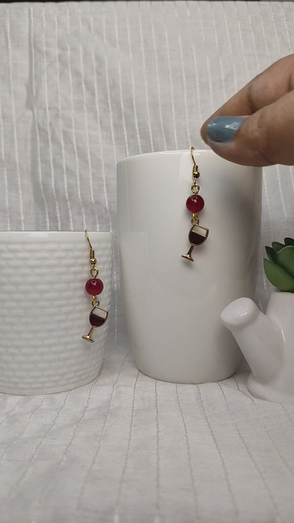 Scarlet Cheer Earrings