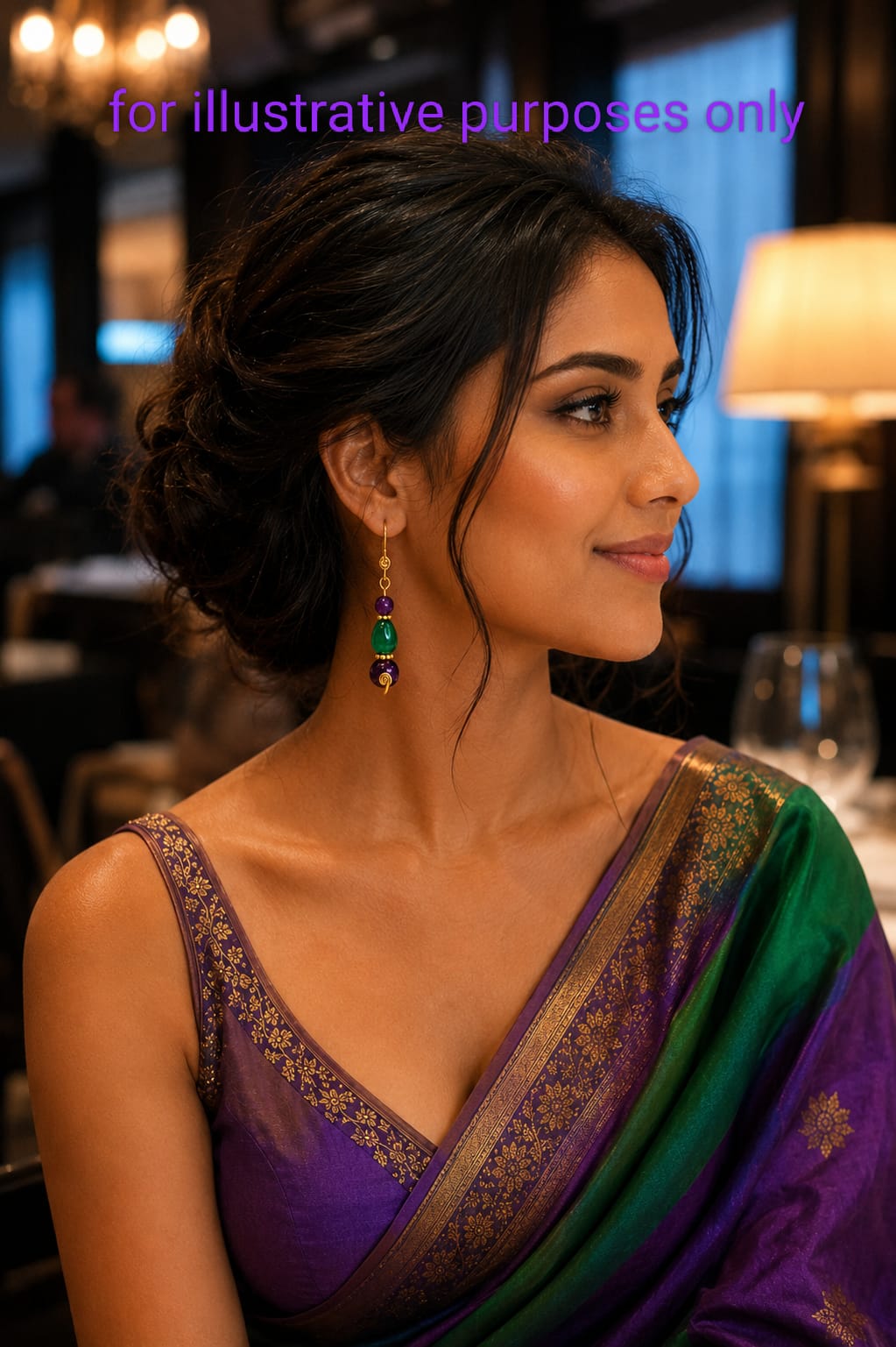 Ethnic Purple Silkmate Earrings