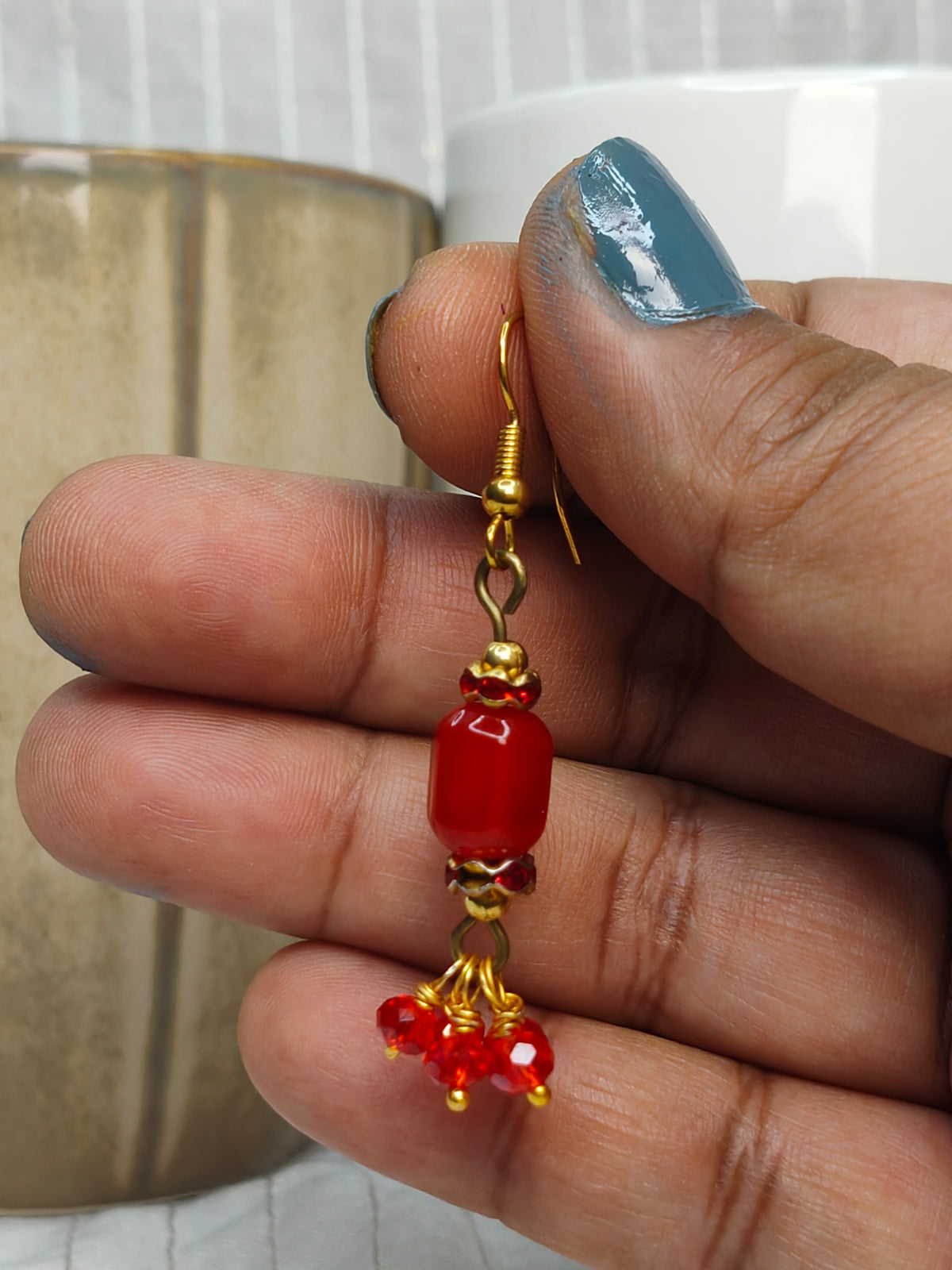 Divine Crimson Earrings