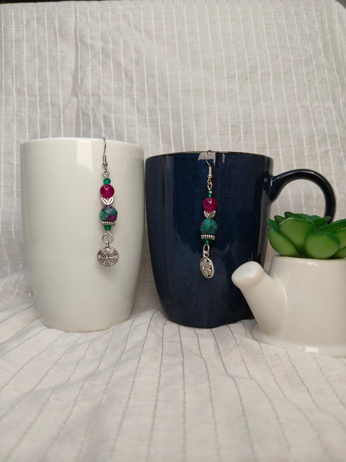 Rani Green Earrings