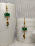 Whimsical Emerald Earrings