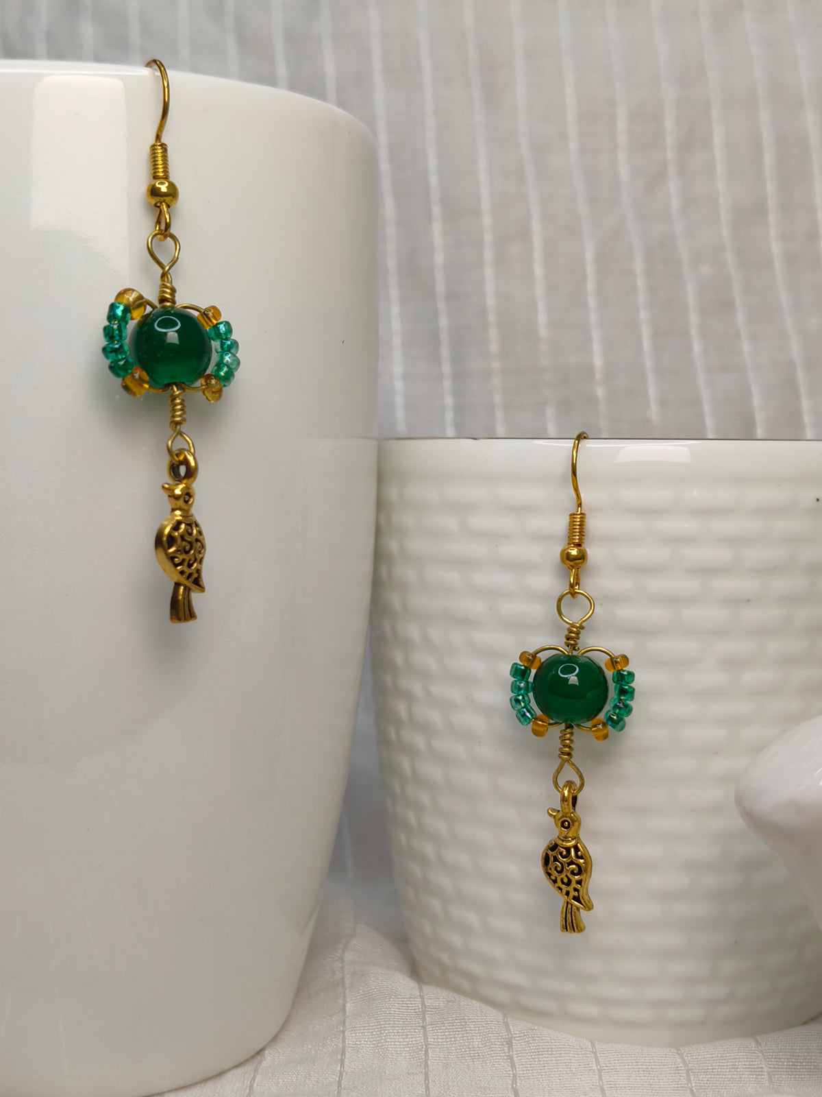 Whimsical Emerald Earrings