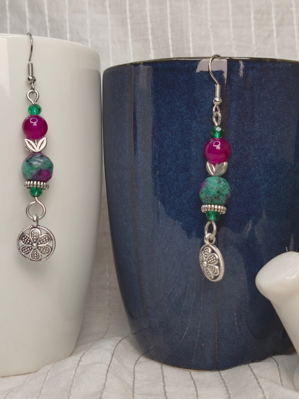 Rani Green Earrings