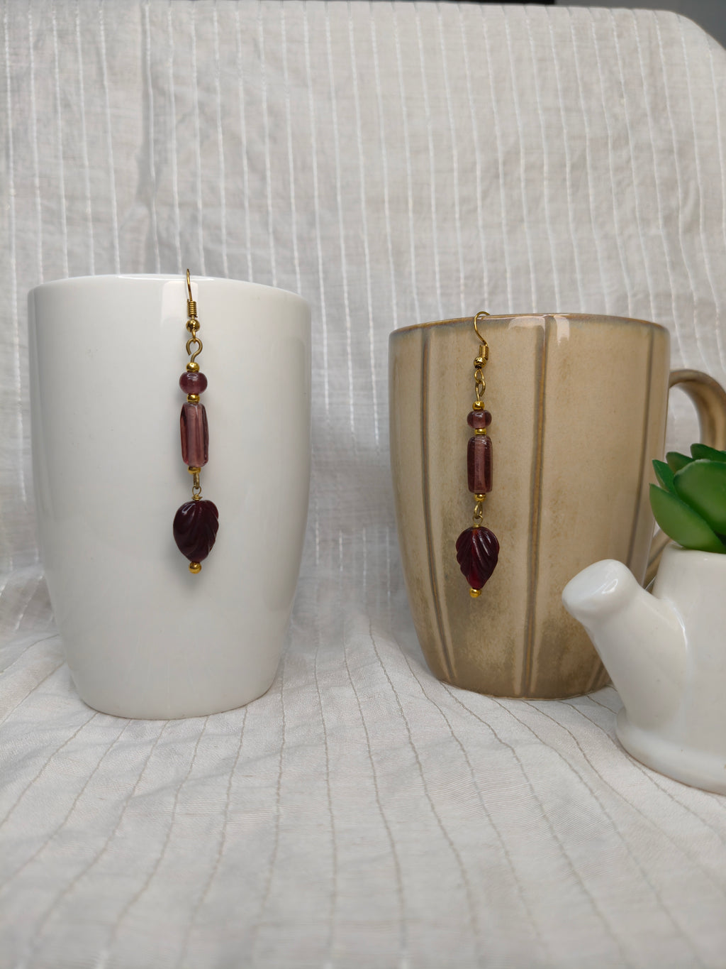 Woodland Merlot Earrings