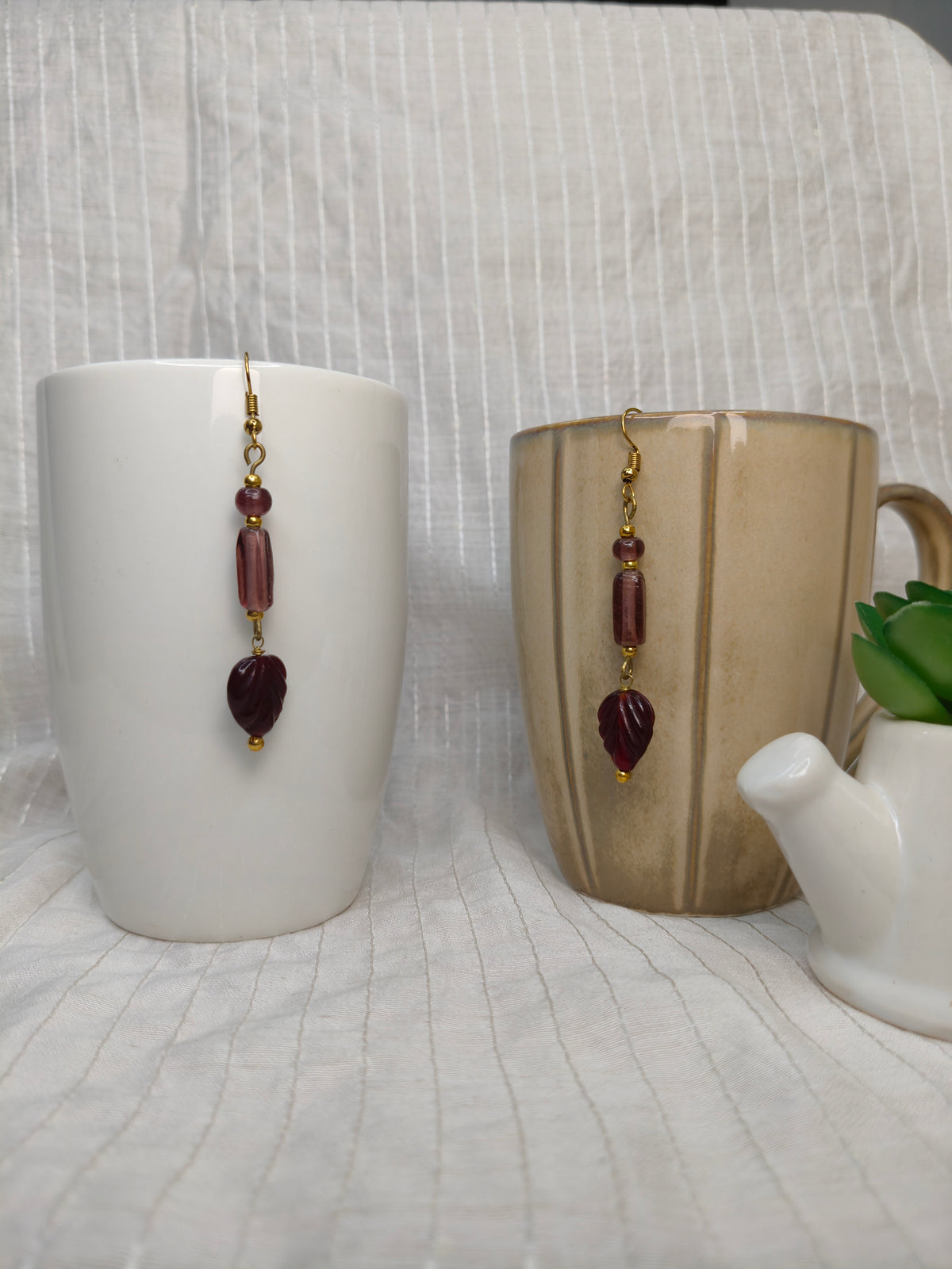 Woodland Merlot Earrings