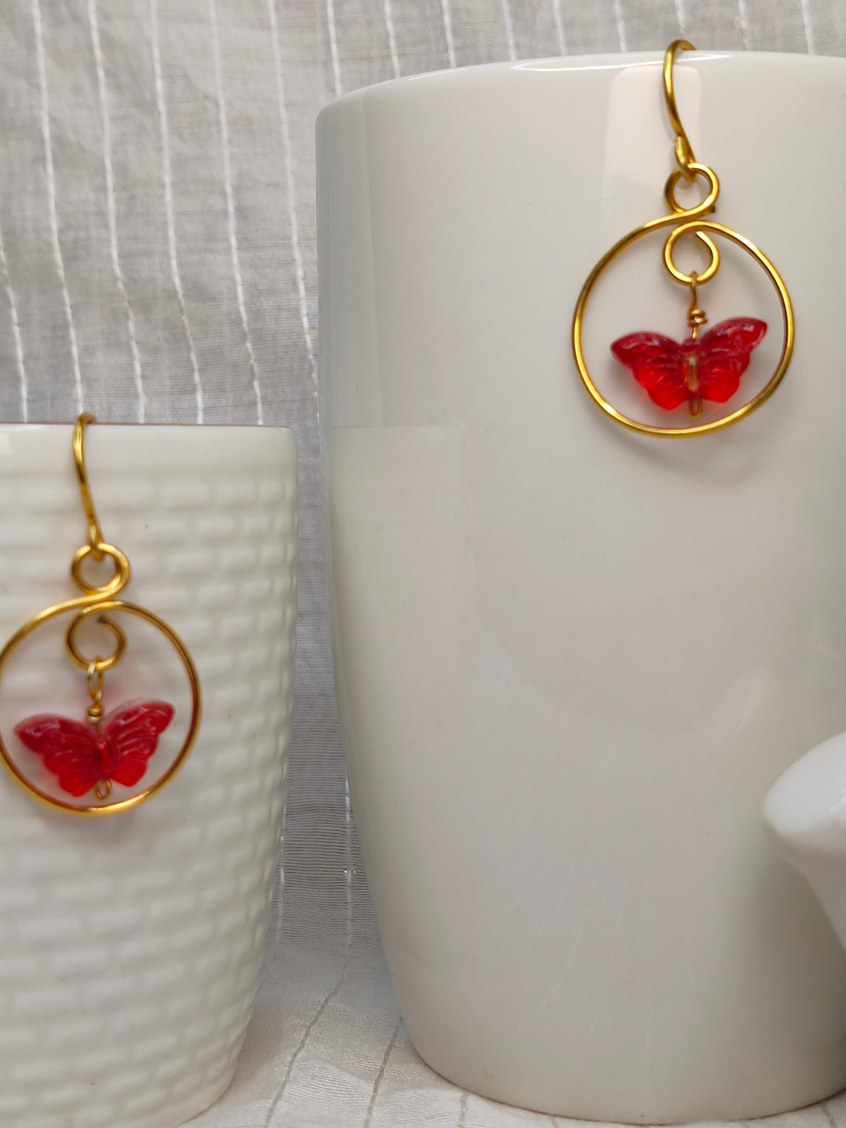 Cute Crimson Earrings