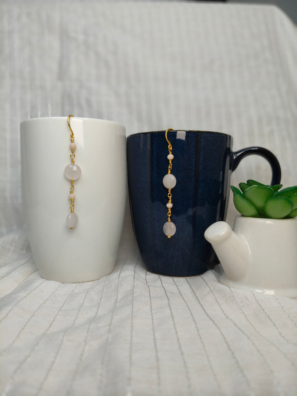 Silken Roseate Earrings