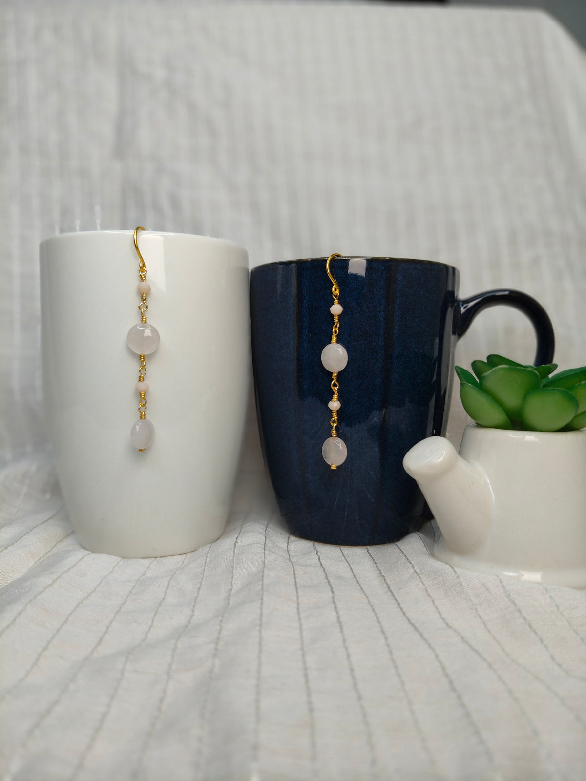 Silken Roseate Earrings