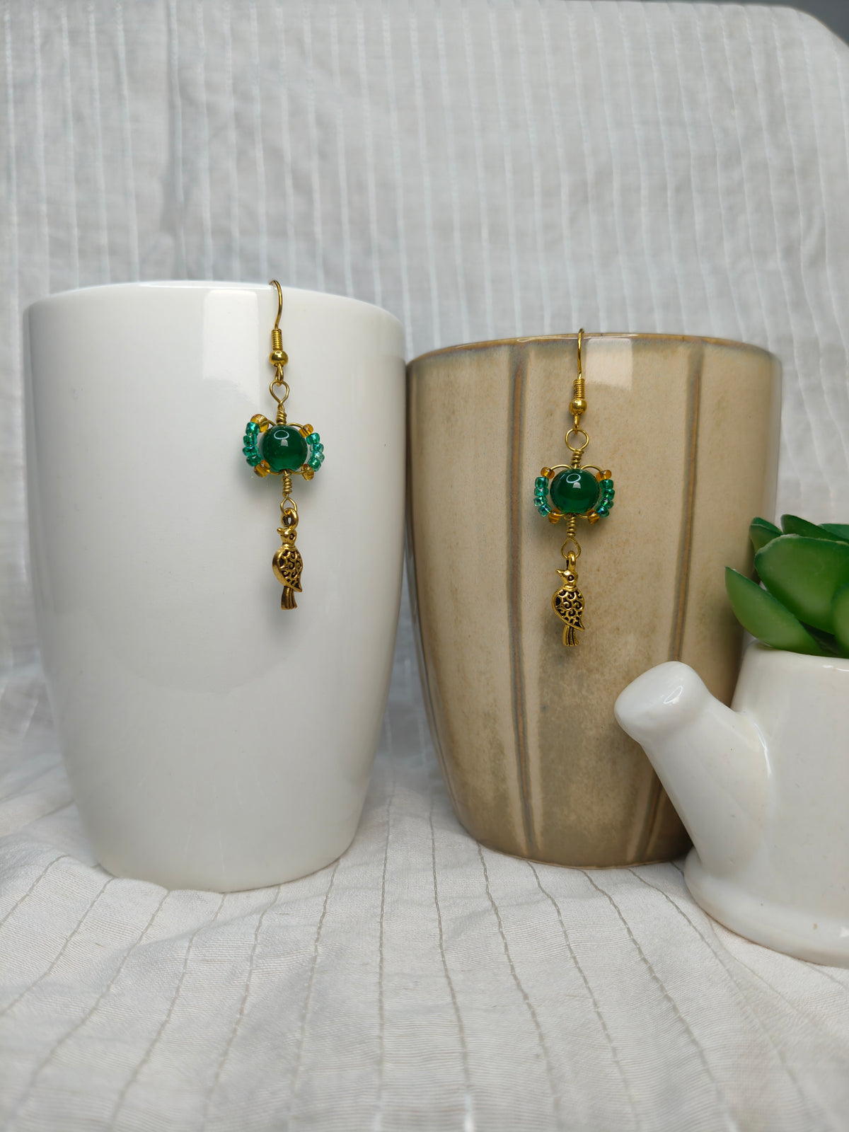 Whimsical Emerald Earrings