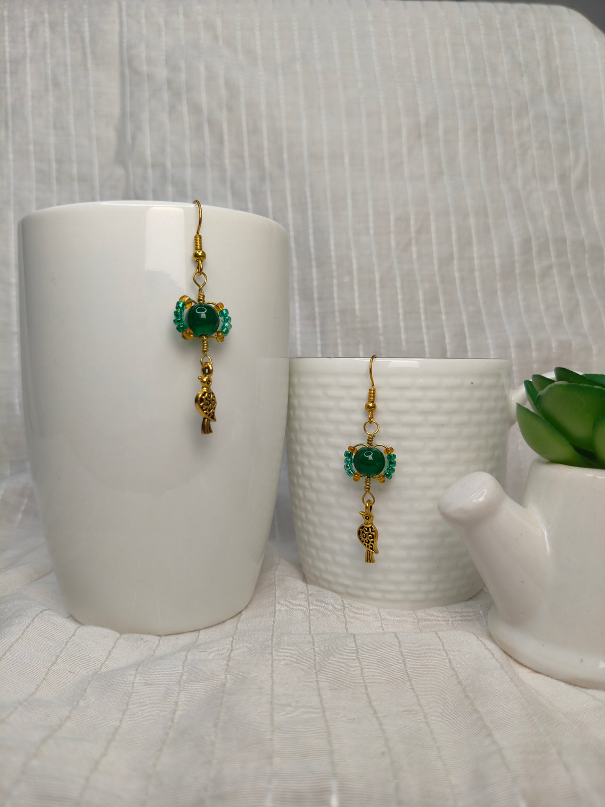 Whimsical Emerald Earrings