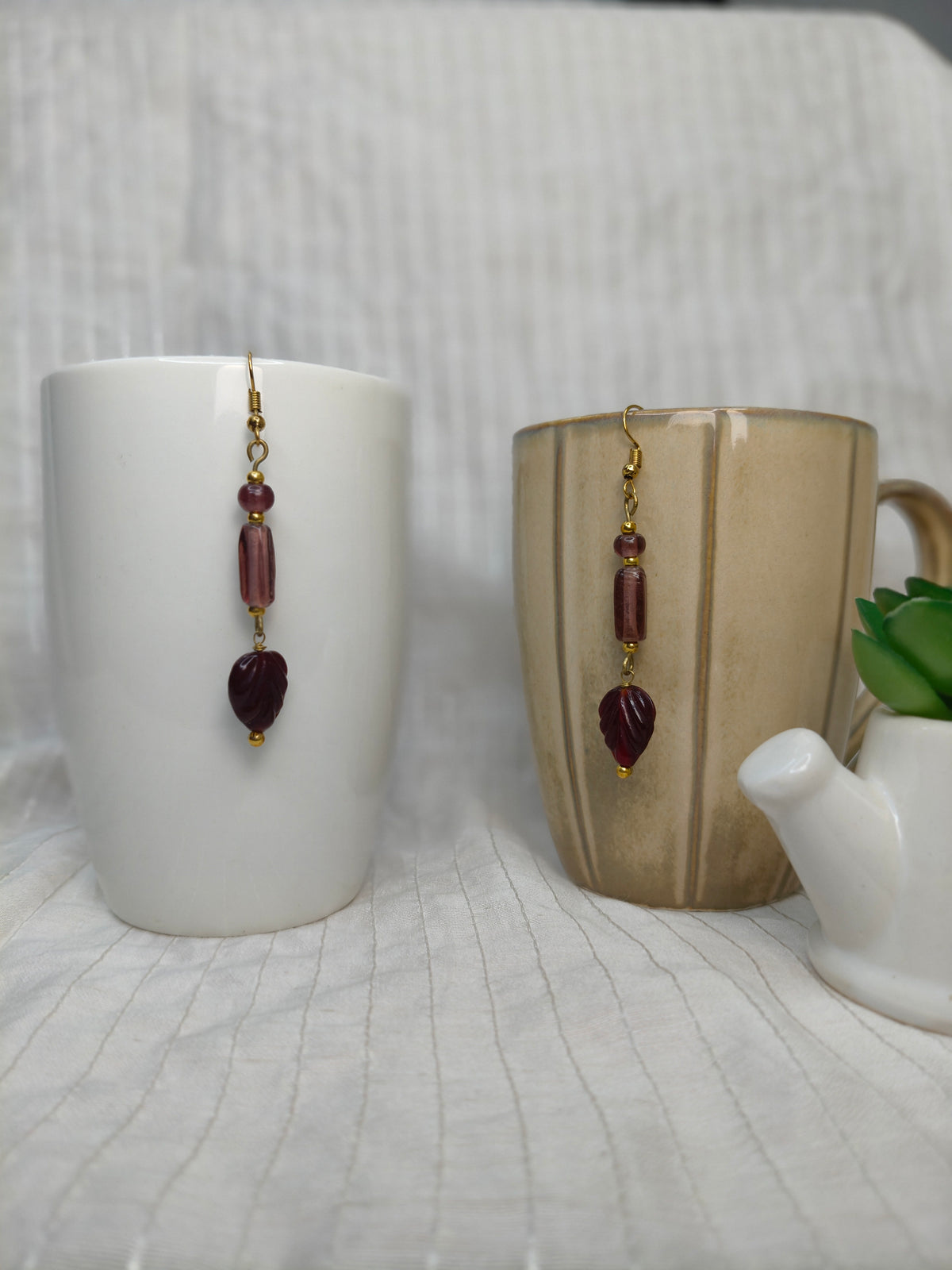 Woodland Merlot Earrings