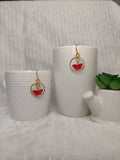 Cute Crimson Earrings