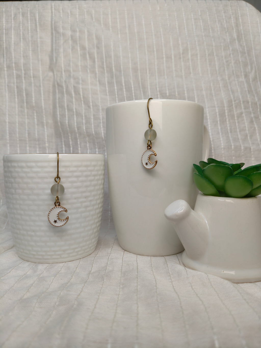 Shimmering Moon Earrings