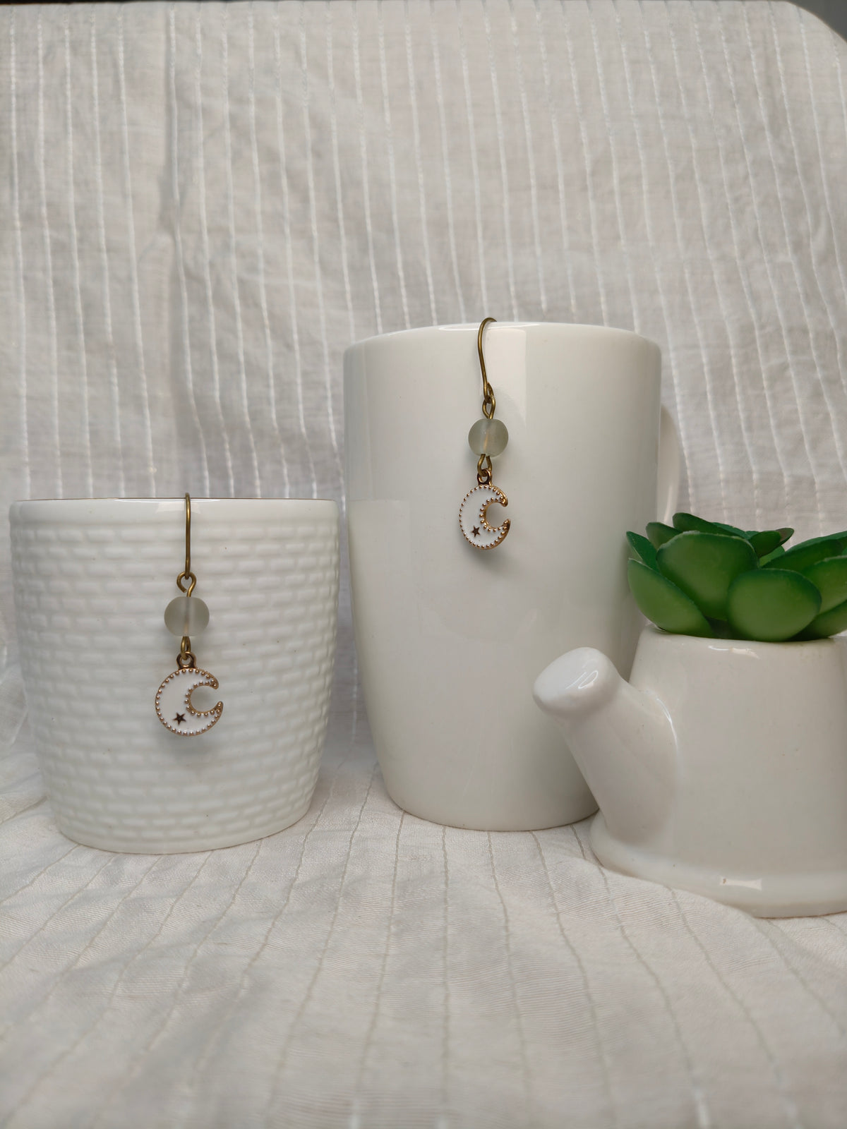 Shimmering Moon Earrings