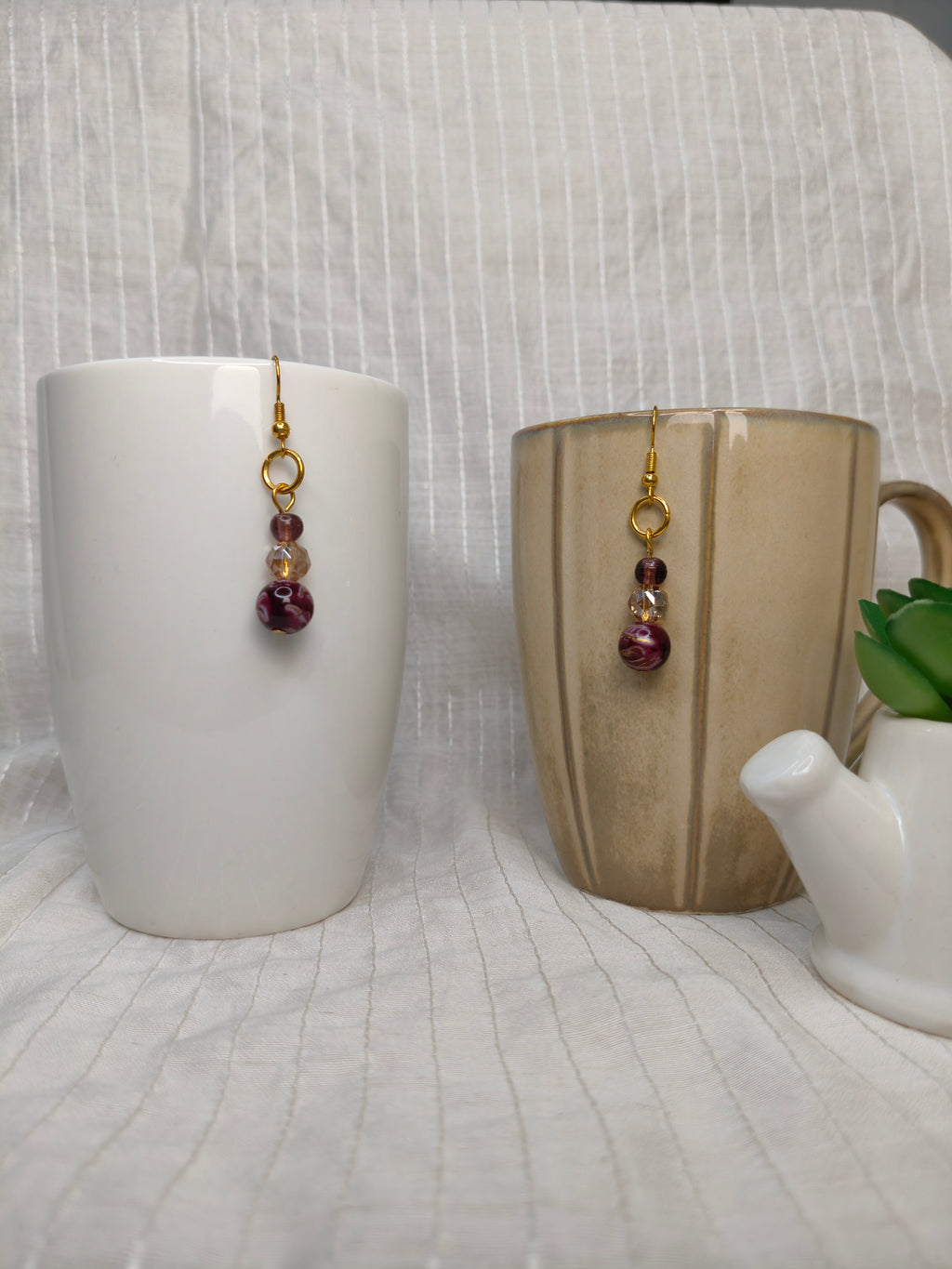 Elegant Garnet Earrings